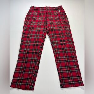 Disney x Forever 21 Red Plaid Men's Dress Pants
